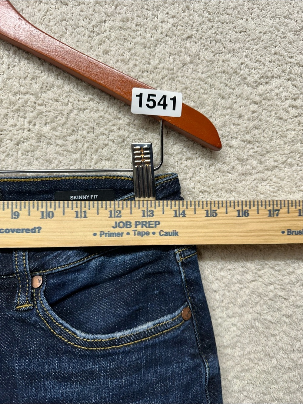 Judy Blue Skinny Fit Jeans Women’s Size 9/29 Dark Wash Stretch Raw Hem Denim - Picture 7 of 9